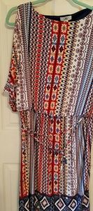 Geometric patterned dress